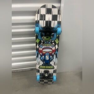 Black with blue Skateboard